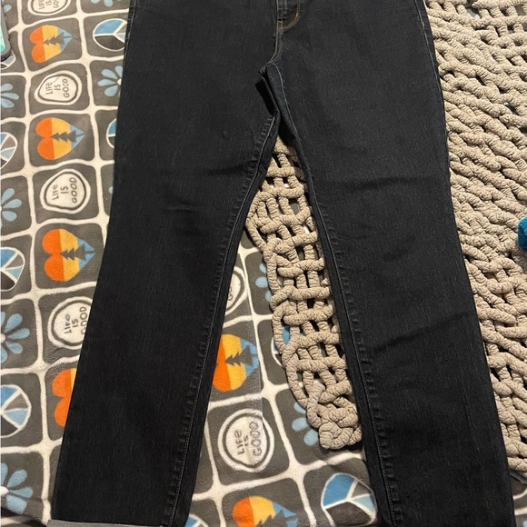Old Navy Original Mid-Rise Straight Women's size 14/ Blue Denim Jean - Picture 3 of 6